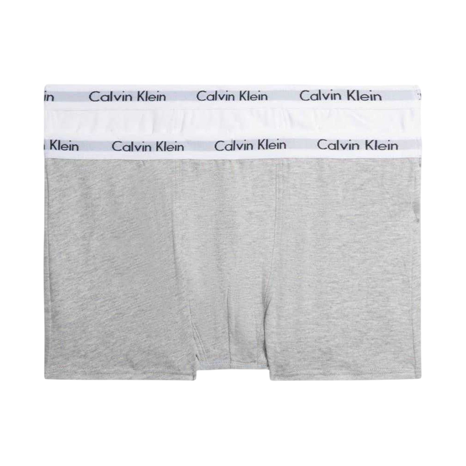 White-Grey - Front - Calvin Klein Boys Boxer Shorts (Pack of 2)