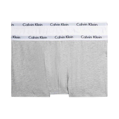 White-Grey - Front - Calvin Klein Boys Boxer Shorts (Pack of 2)