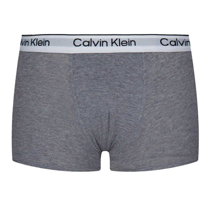 Charcoal-Grey - Back - Calvin Klein Boys Boxer Shorts (Pack of 2)