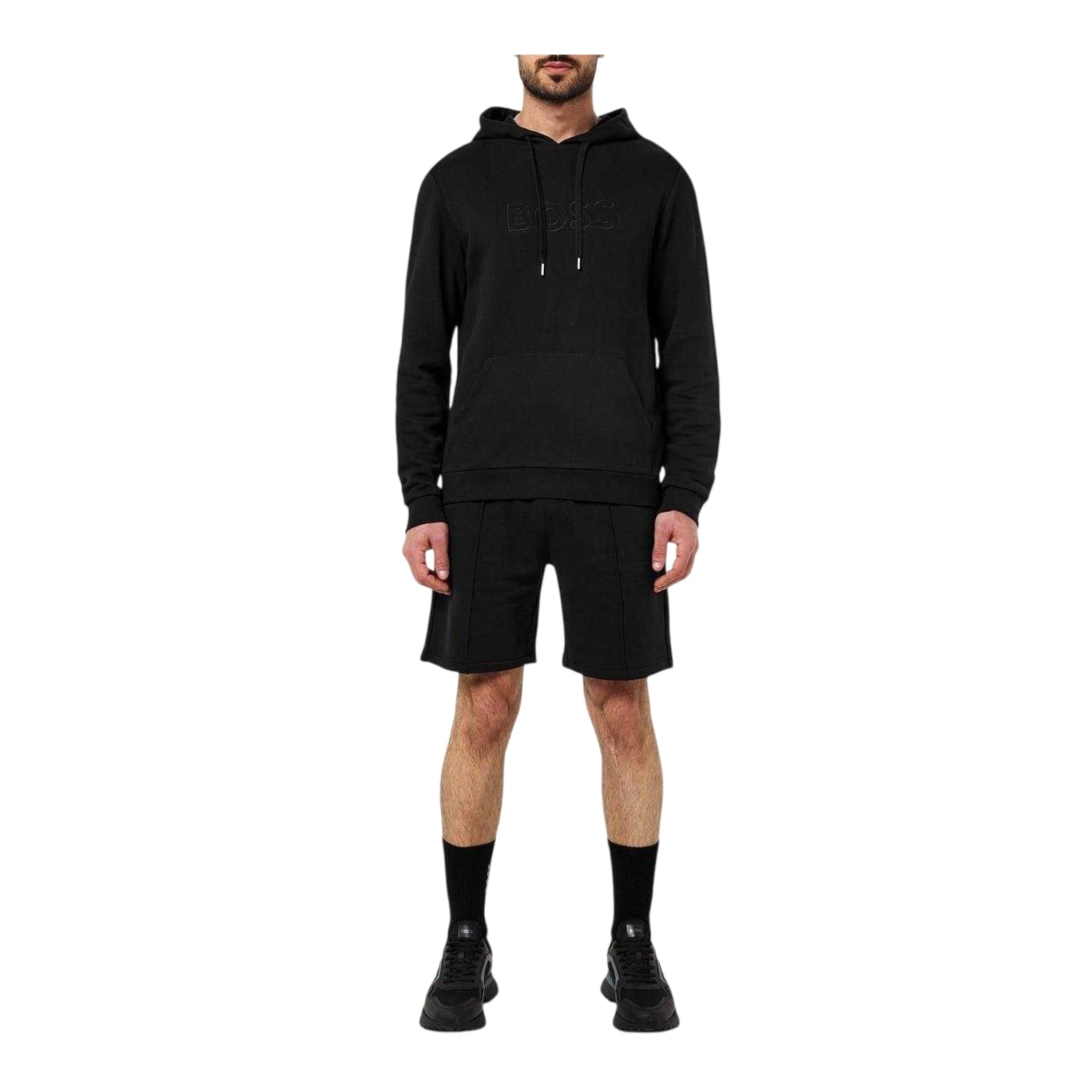 Black - Lifestyle - Boss Mens Cotton Sweat Shorts