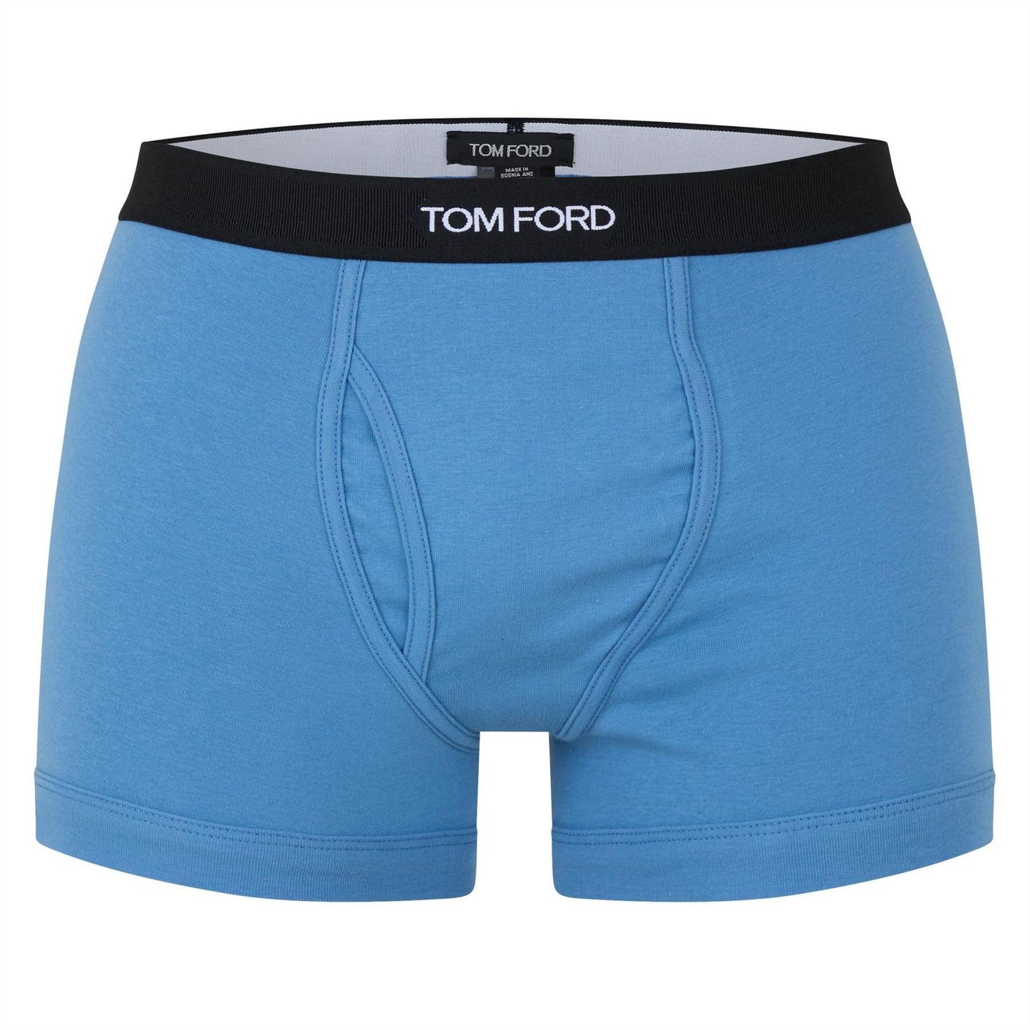 Blue - Front - Tom Ford Mens Cotton Jersey Boxer Shorts