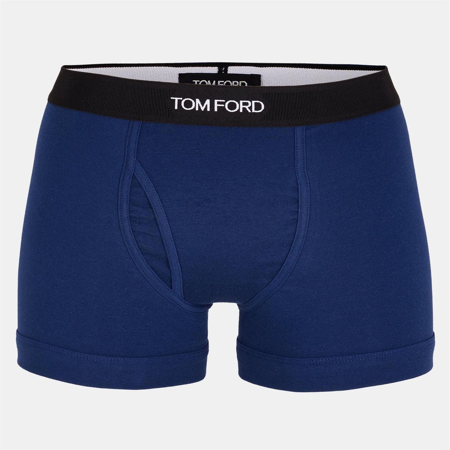 Sky Blue - Front - Tom Ford Mens Cotton Jersey Boxer Shorts