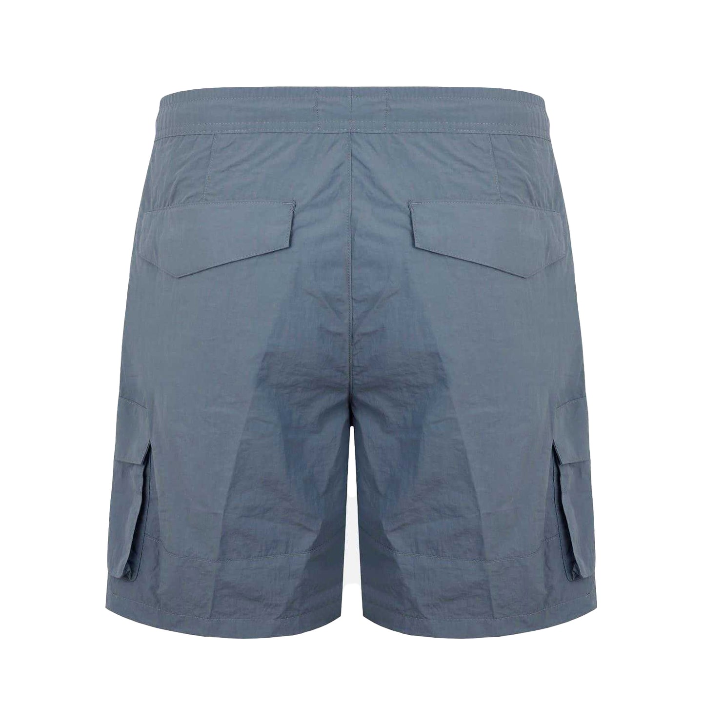 Grey - Back - Firetrap Mens Elasticated Waist Cargo Shorts