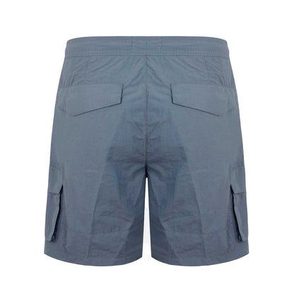 Grey - Back - Firetrap Mens Elasticated Waist Cargo Shorts