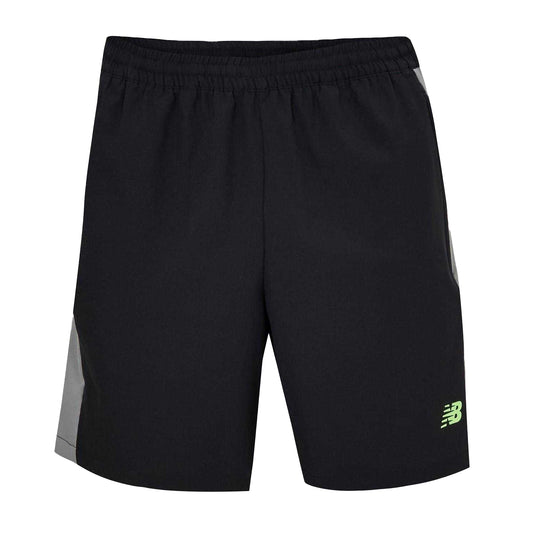 Black - Front - New Balance Mens Woven Shorts