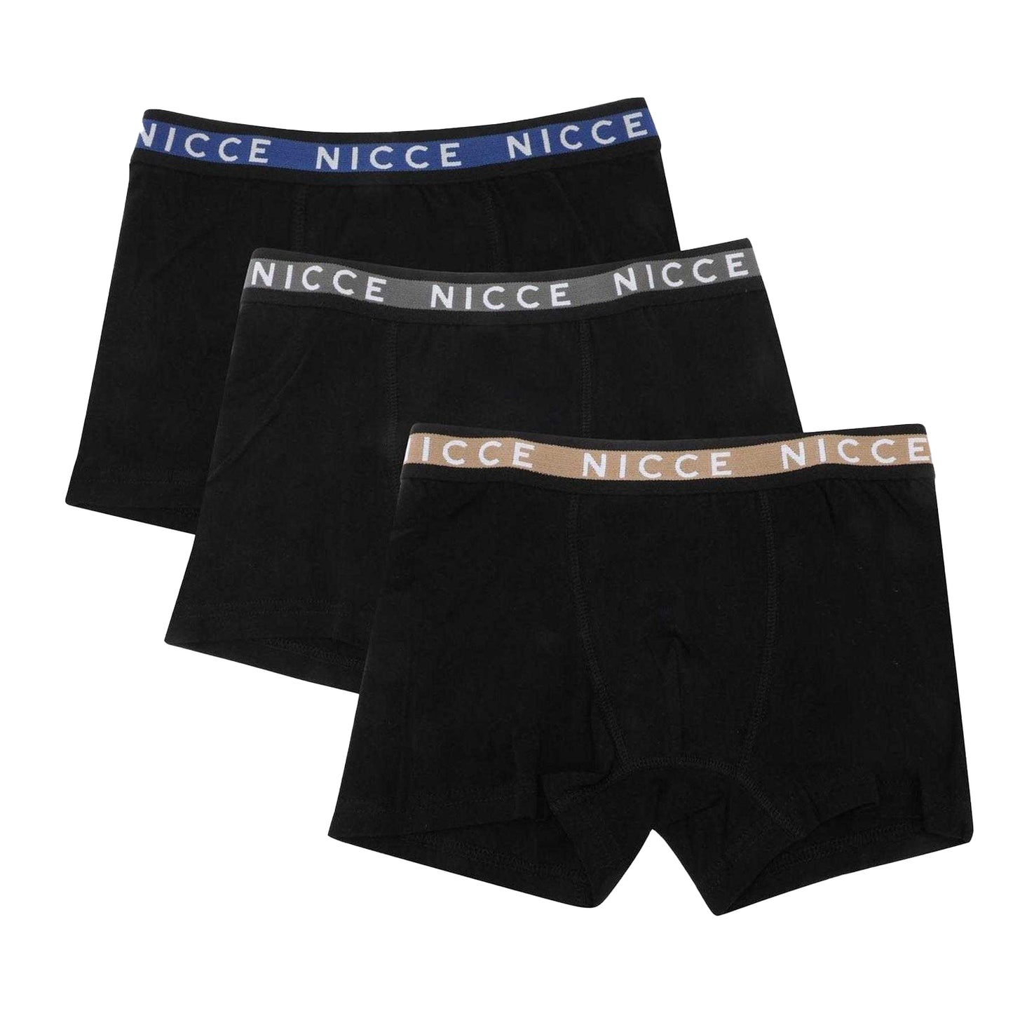 Black - Front - Nicce Boys Stanwood Boxer Briefs (Pack of 5)