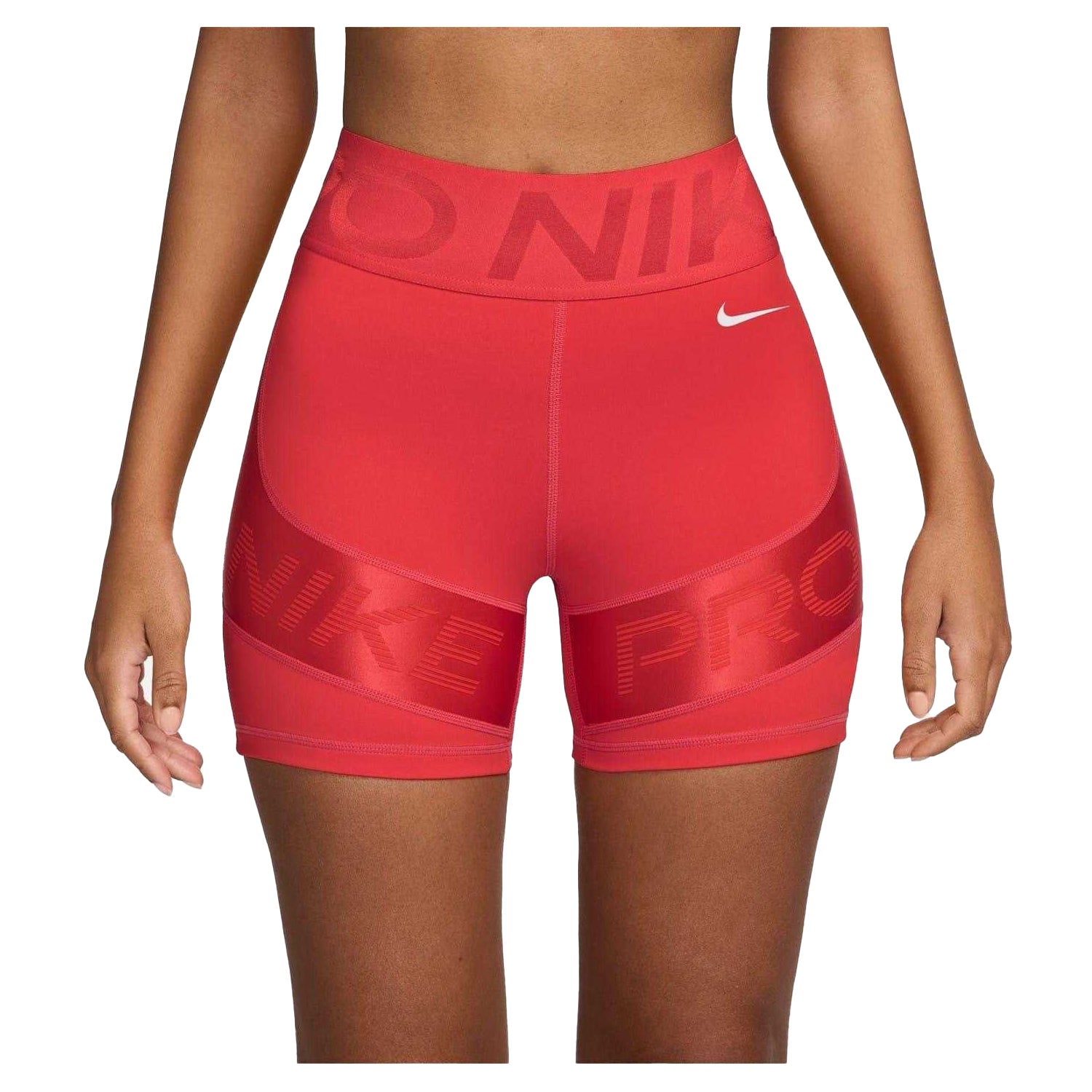 Crimson - Back - Nike Womens-Ladies Pro Compression Shorts