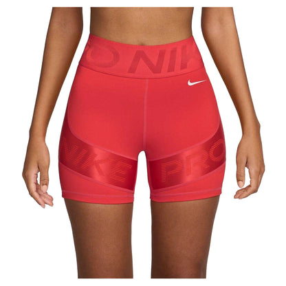 Crimson - Back - Nike Womens-Ladies Pro Compression Shorts