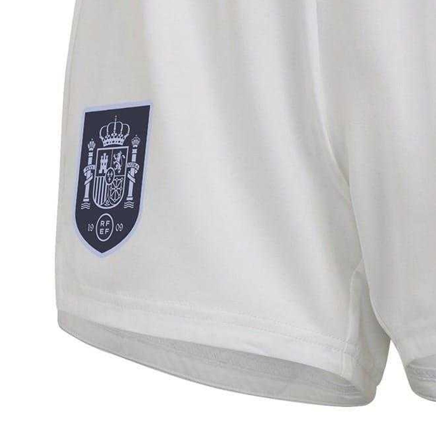 White - Side - Adidas Womens-Ladies Spain Spanish Flag Football Shorts