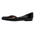 Black - Lifestyle - Boss Womens-Ladies Rose Leather Ballerina Flats
