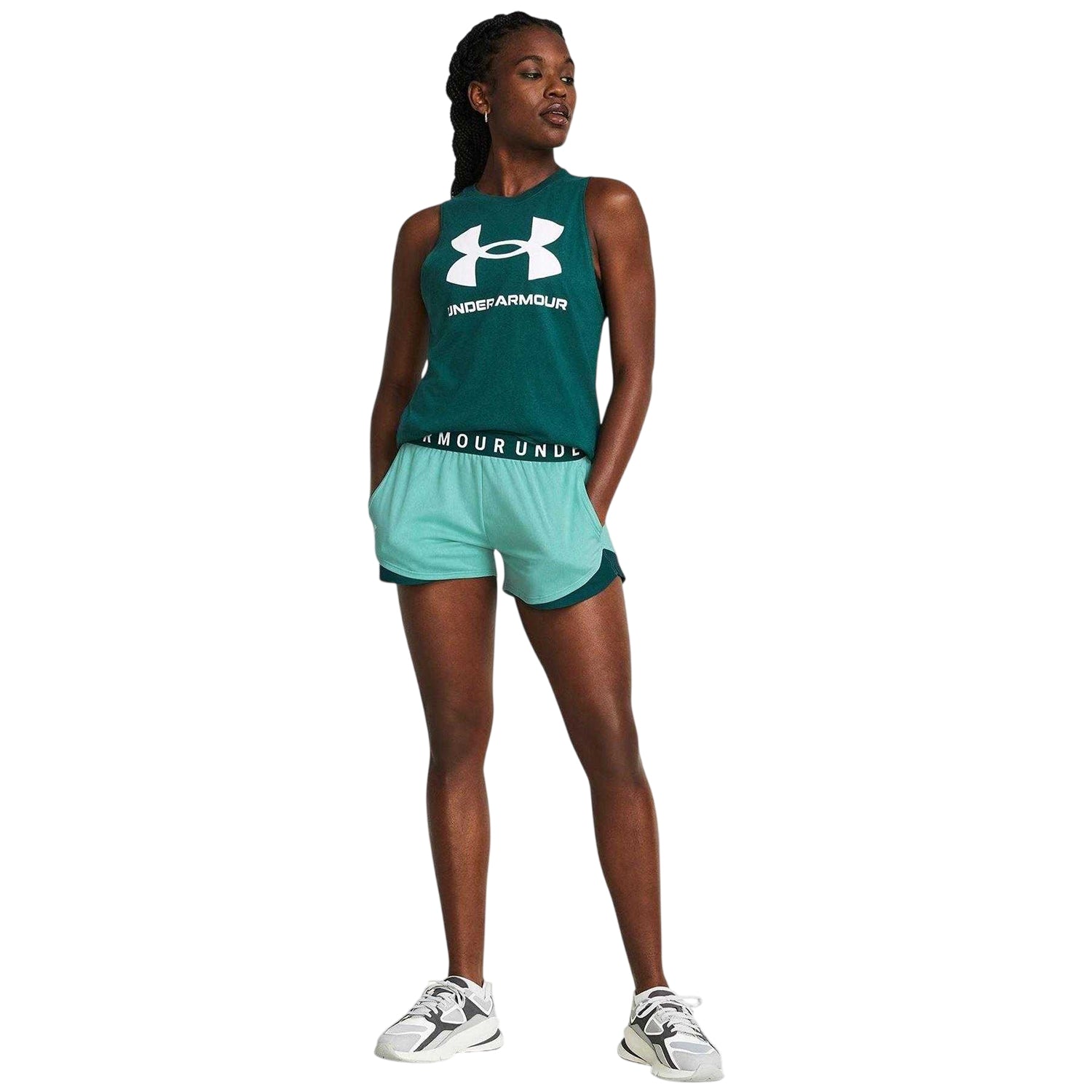 Green - Lifestyle - Under Armour Womens-Ladies Play Up Shorts