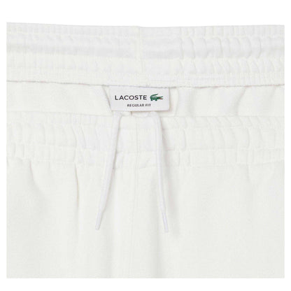 Cream - Side - Lacoste Mens Cotton Graphic Print Regular Shorts