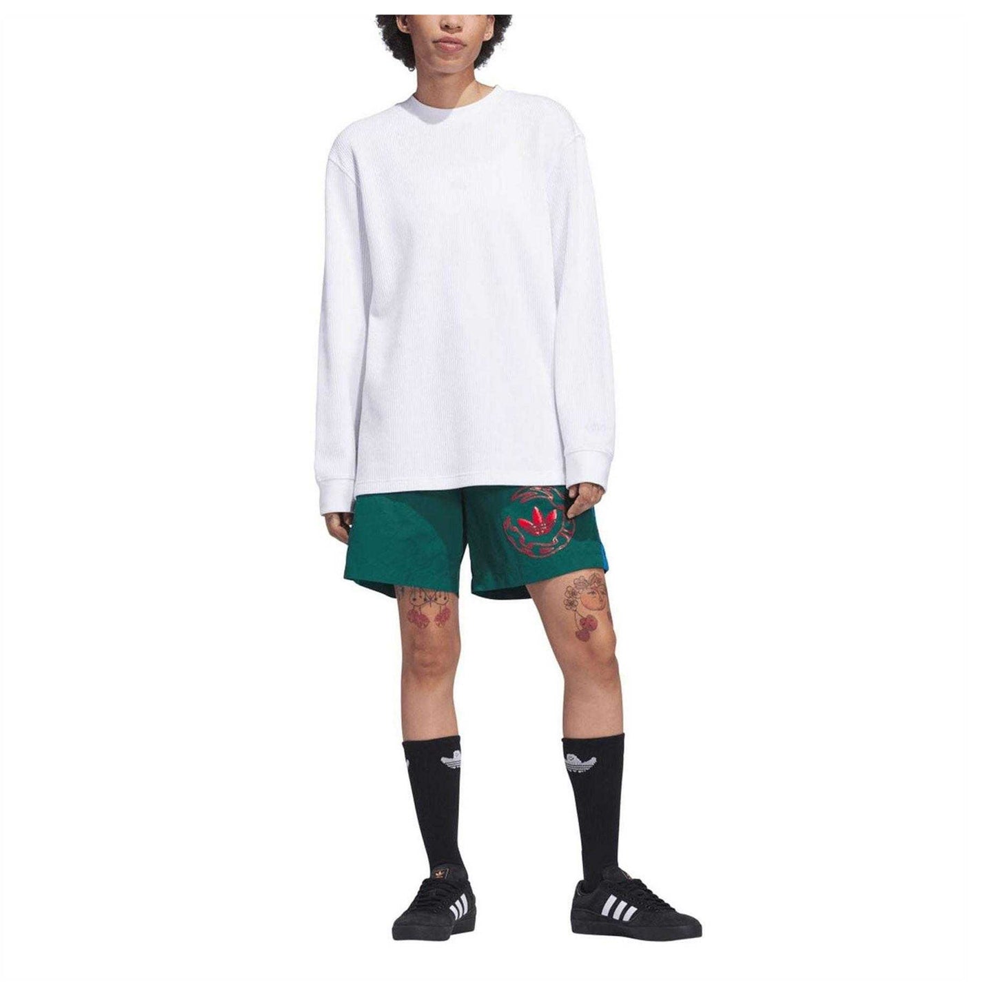Green - Lifestyle - Adidas Unisex Adult Originals Loose Fit Board Shorts