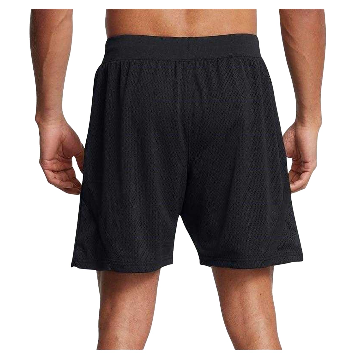 Black-Yellow - Back - Under Armour Mens Curry Basketball Shorts