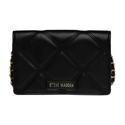 Black-Gold - Back - Steve Madden Womens-Ladies Bendue Crossbody Bag