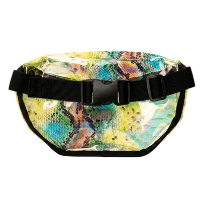 Multicoloured - Back - Spiral Snake Print Waist Bag
