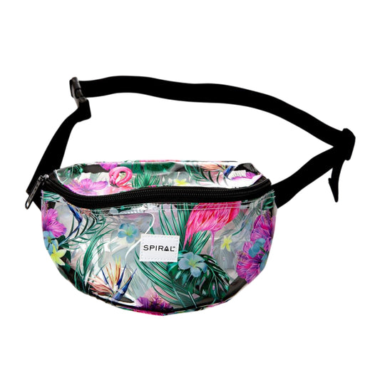 Multicoloured - Front - Spiral Tropical Bum Bag