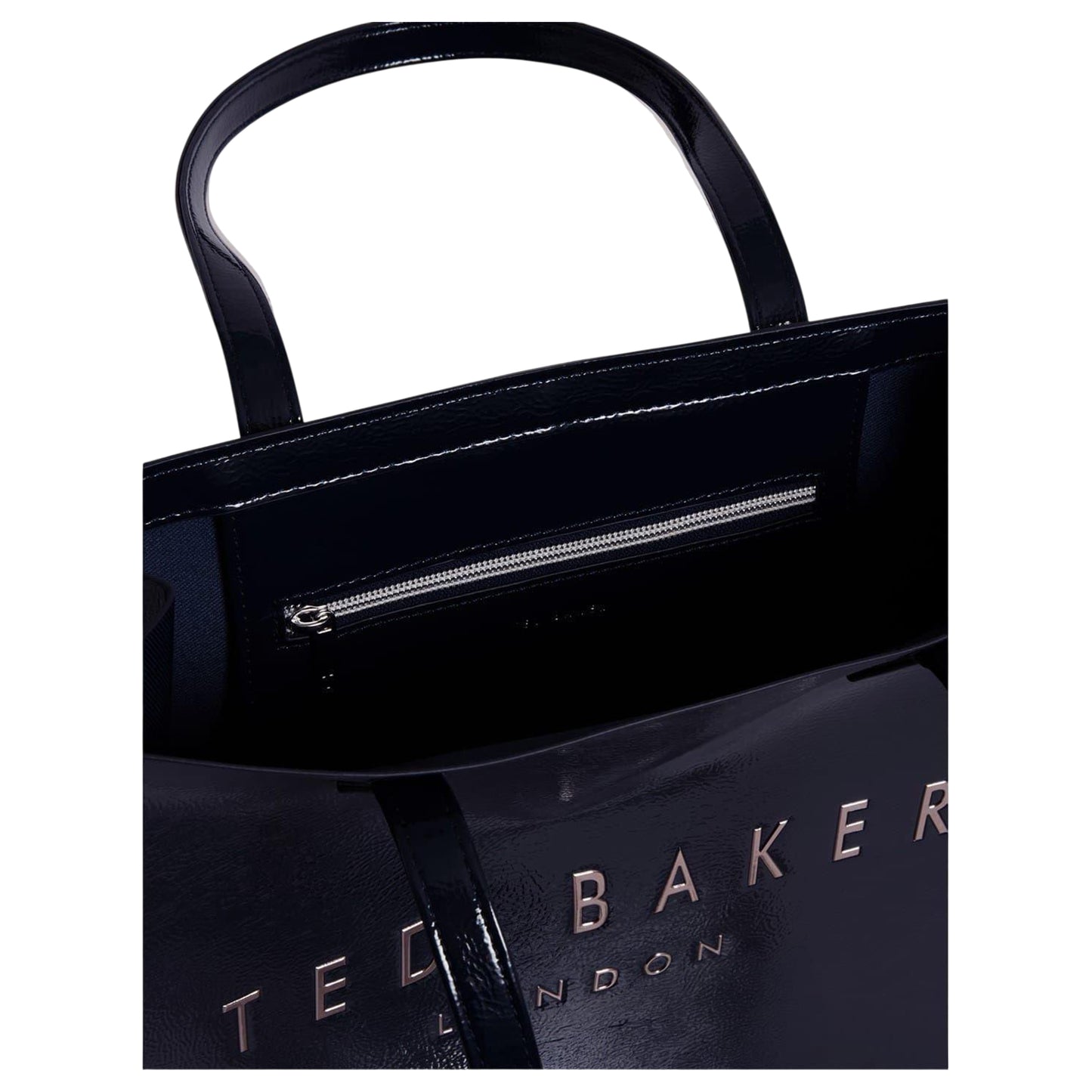 Navy - Side - Ted Baker Camryyn Logo Tote Bag