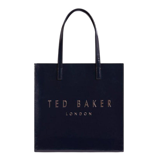 Navy - Front - Ted Baker Camryyn Logo Tote Bag