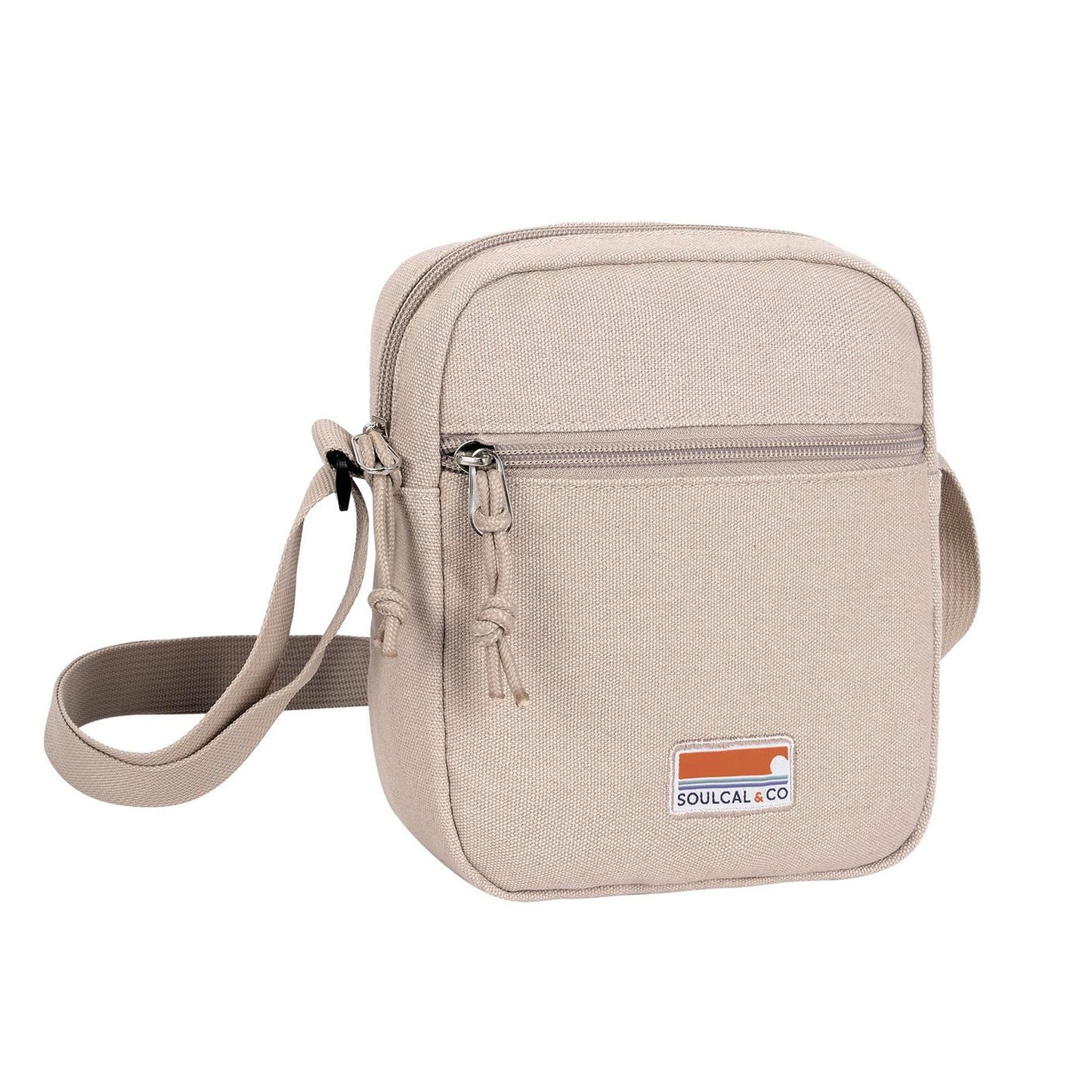 Charcoal-Black - Front - SoulCal Mini Cotton Crossbody Bag