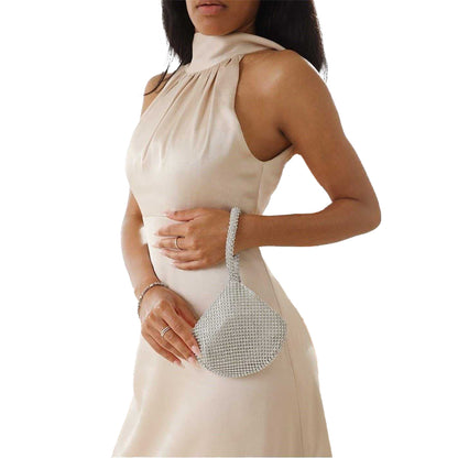 Silver - Back - Where´s That From Diamante Clutch Bag