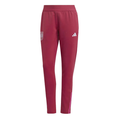 Red - Front - Adidas Womens-Ladies Spain Tiro 23 Training Tracksuit Bottoms