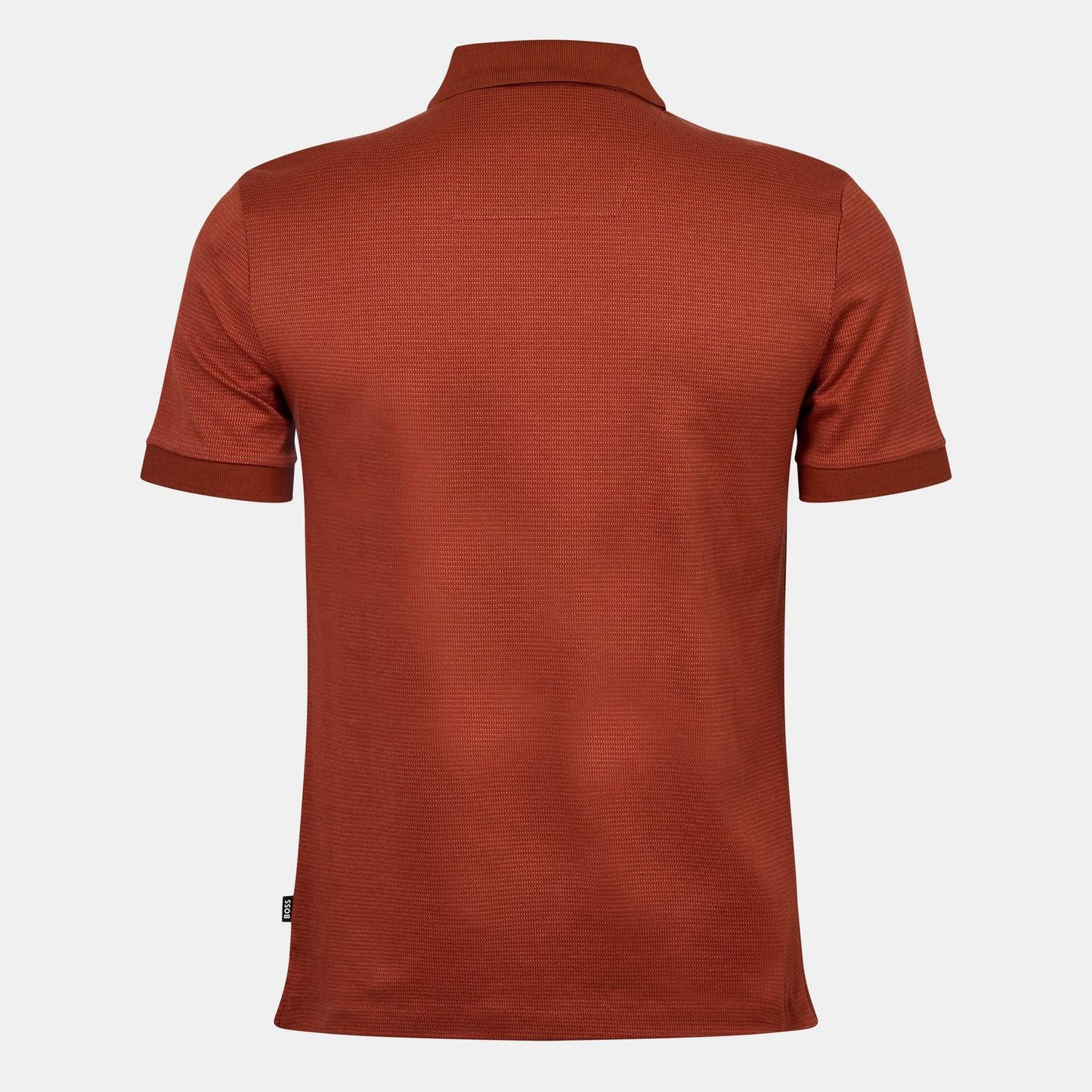 Dark Orange - Back - Boss Mens Parlay Technical Polo Shirt