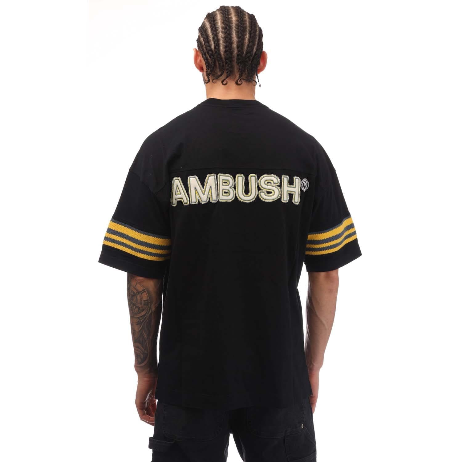 Black-White - Back - Ambush Mens Ribbed T-Shirt