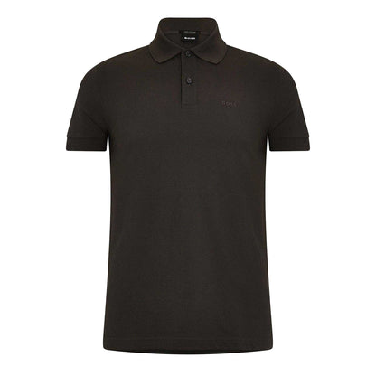 Dark Grey - Front - Boss Mens Firenze Cotton Polo Shirt