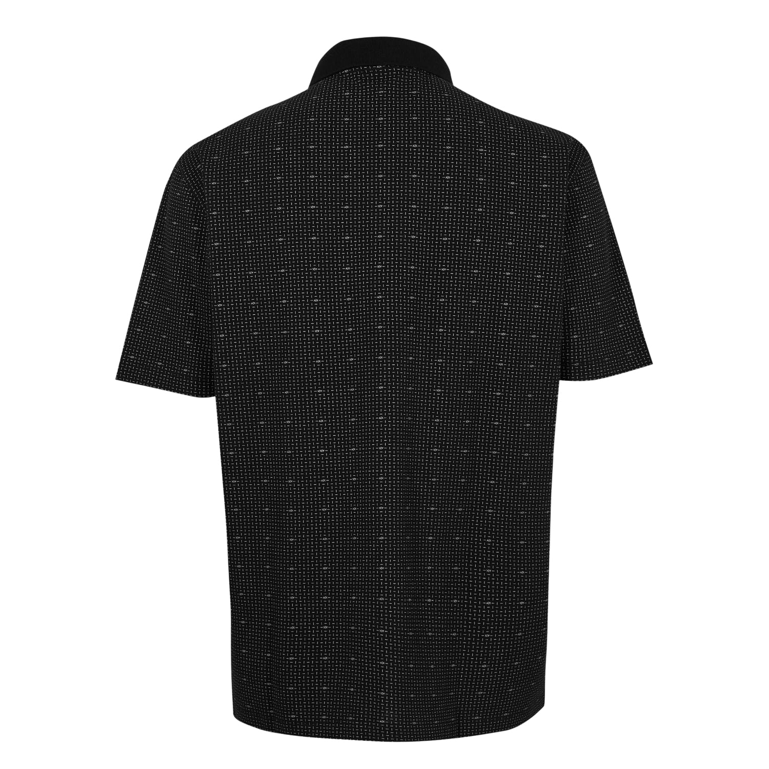 Black - Back - Armani Exchange Mens Polo Shirt