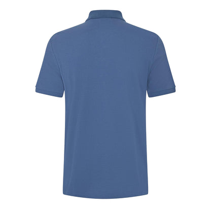 Medium Blue - Back - Hugo Mens Donos Cotton Polo Shirt