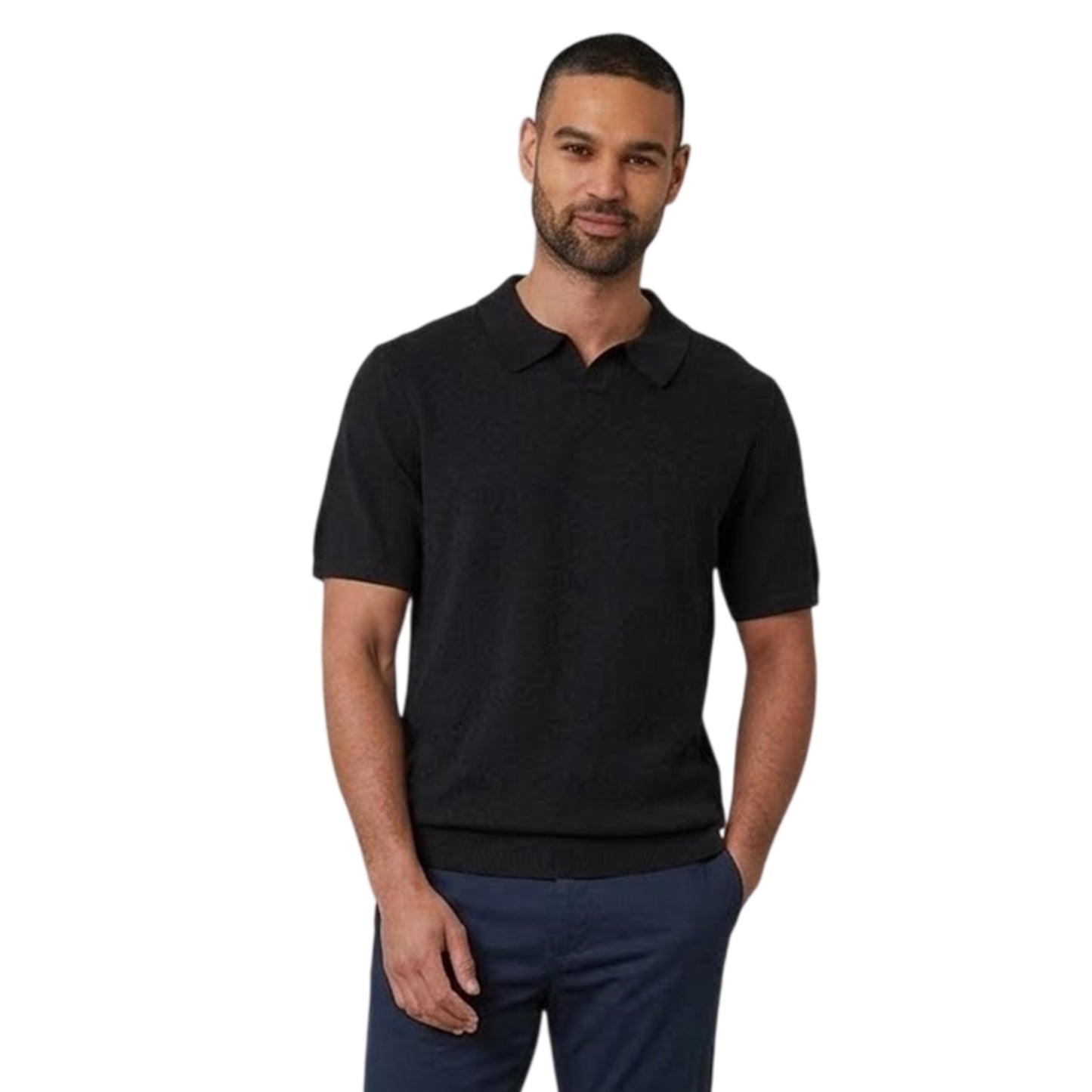 Black - Front - Threadbare Mens Polo Shirt