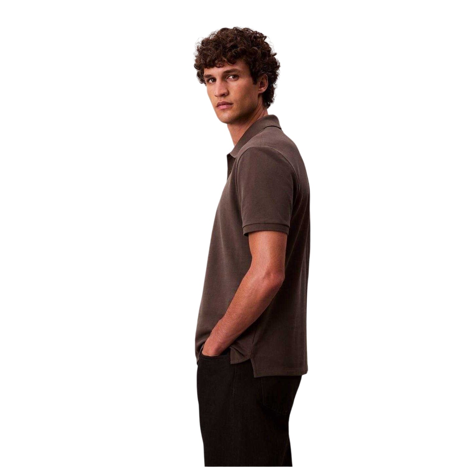 Beluga - Side - Calvin Klein Mens Polo Shirt