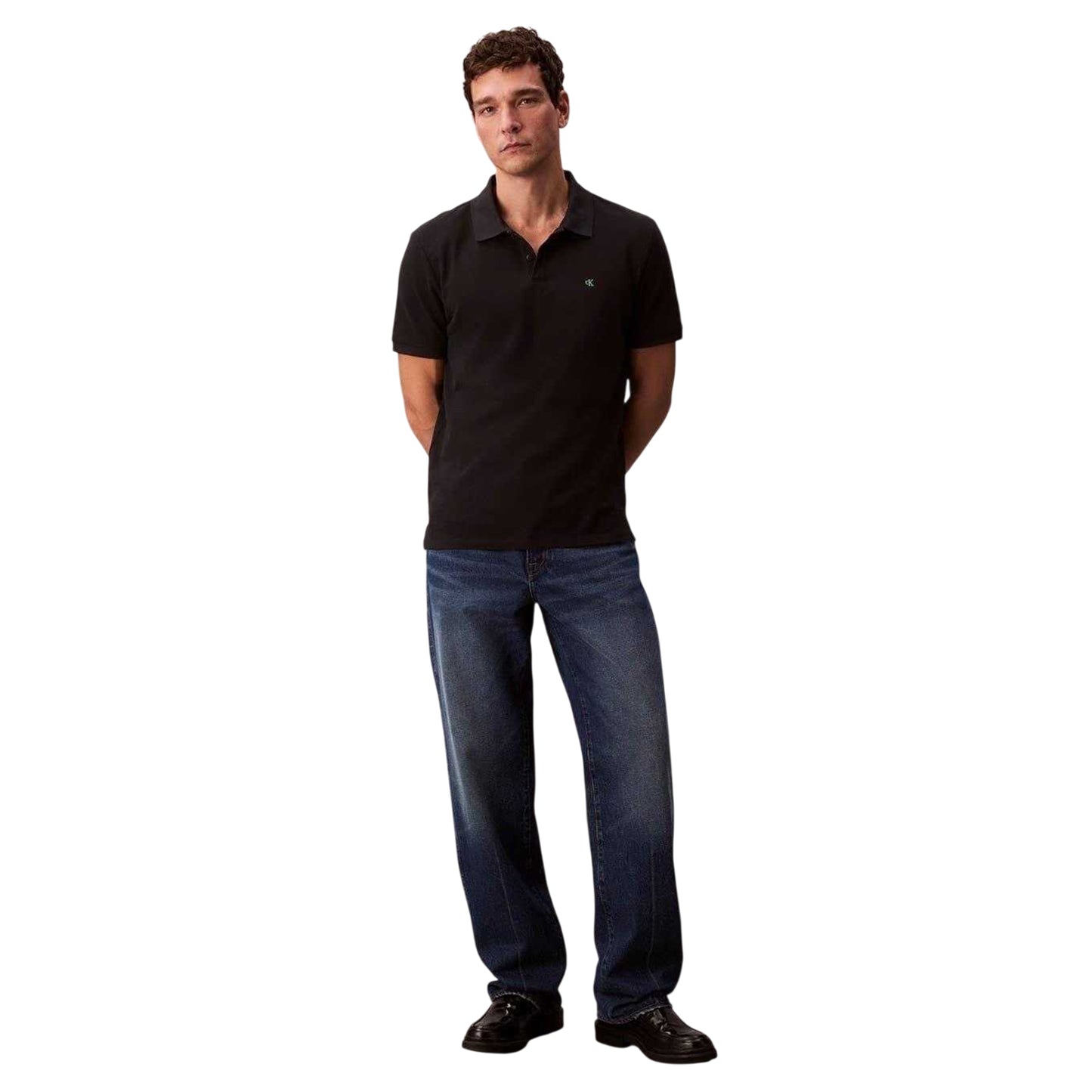 Black - Lifestyle - Calvin Klein Mens Polo Shirt