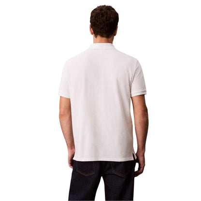 White - Back - Calvin Klein Mens Polo Shirt