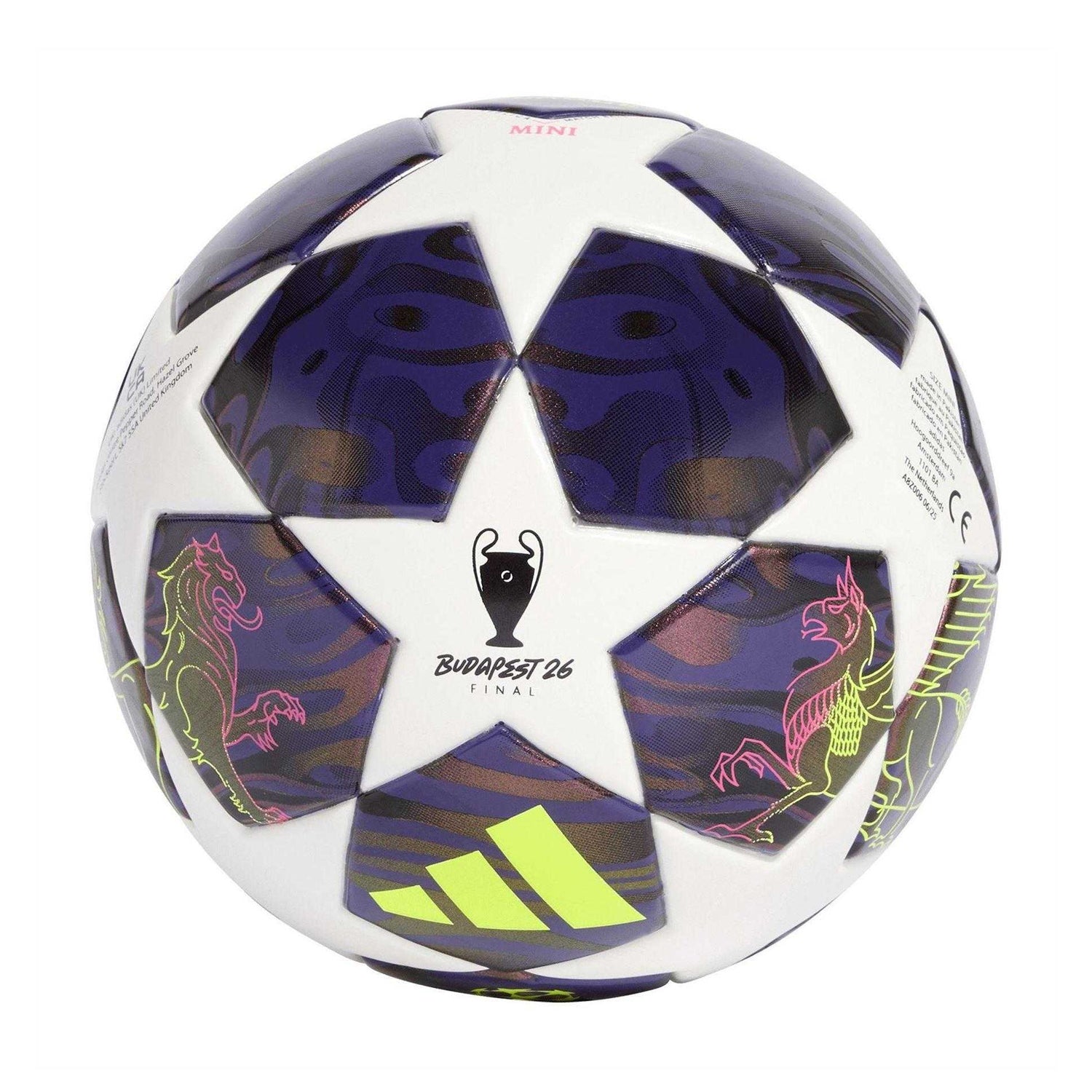 Purple-White - Back - Adidas UEFA Champions League Mini Football