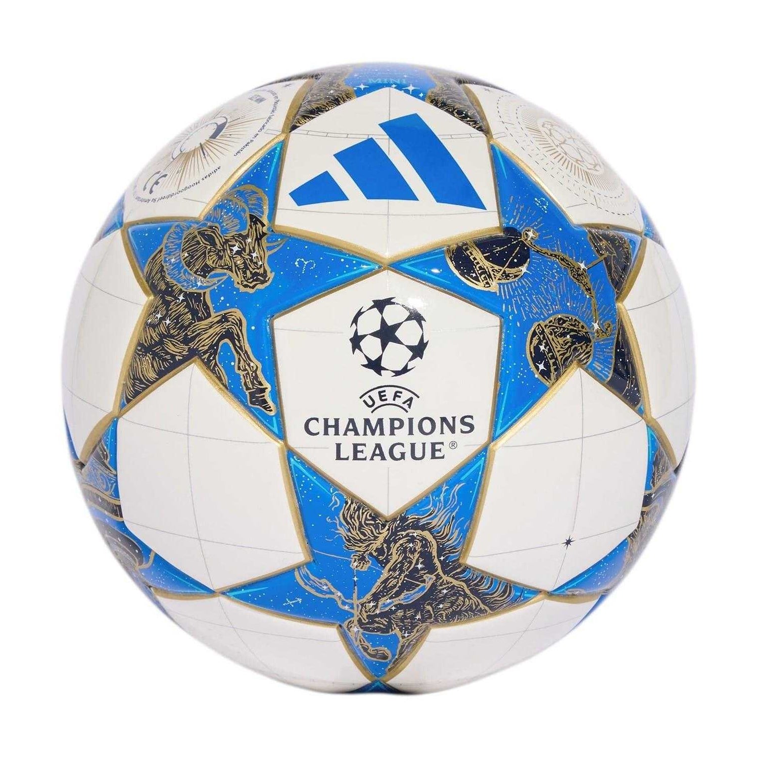 White-Blue - Back - Adidas UEFA Champions League Mini Football