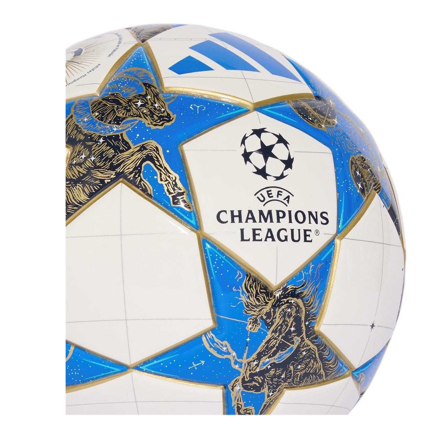 White-Blue - Side - Adidas UEFA Champions League Mini Football