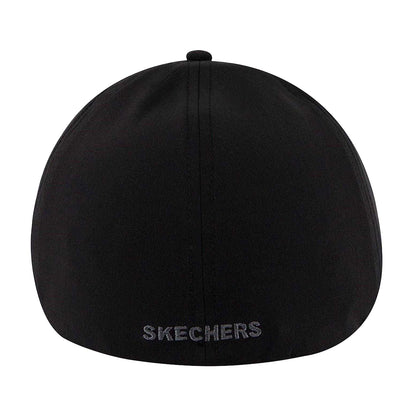 Black - Back - Skechers Mens Diamond Logo Baseball Cap