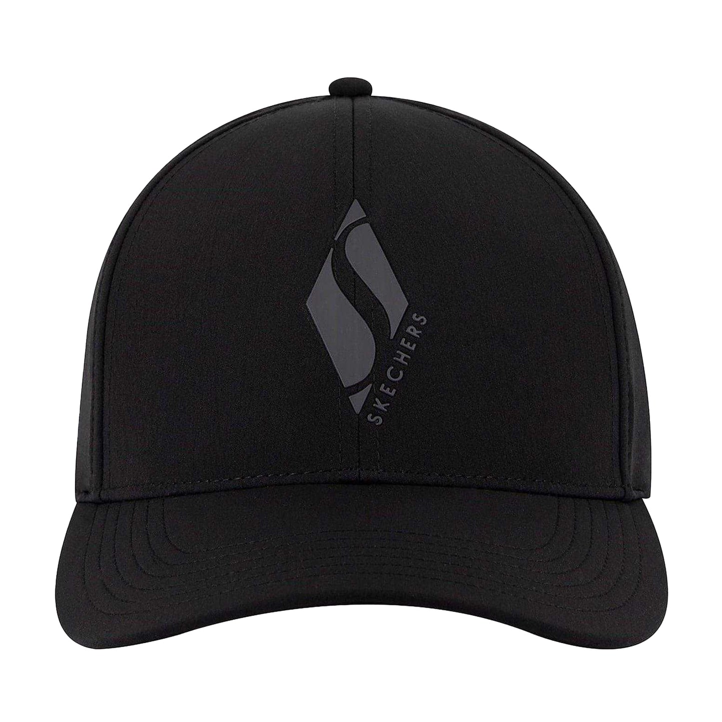 Black - Side - Skechers Mens Diamond Logo Baseball Cap