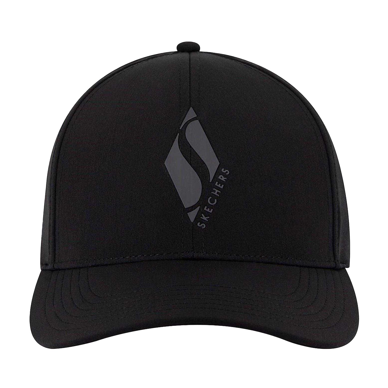 Black - Side - Skechers Mens Diamond Logo Baseball Cap