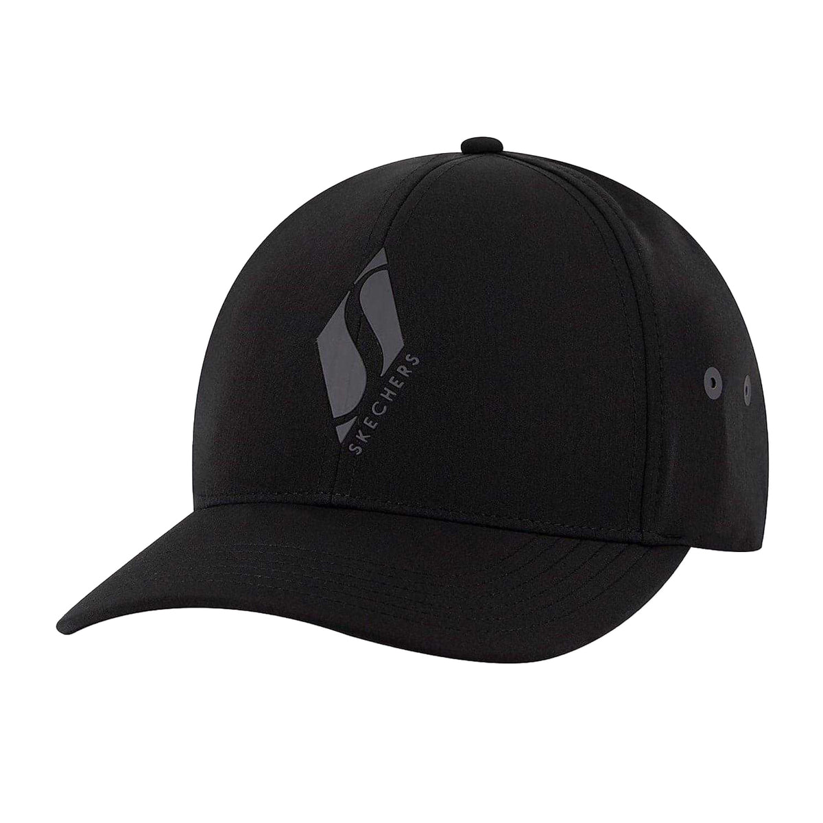 Black - Front - Skechers Mens Diamond Logo Baseball Cap