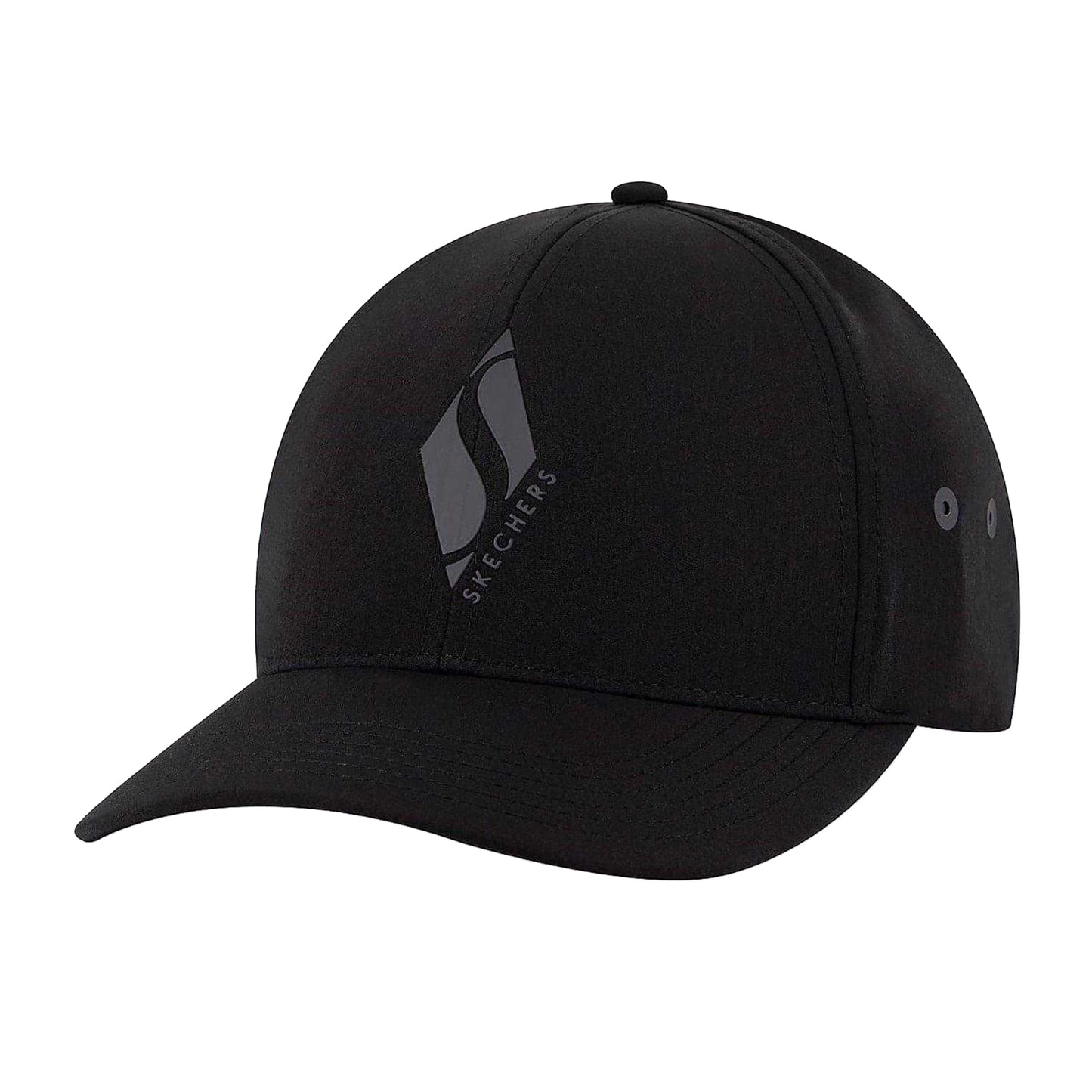 Black - Front - Skechers Mens Diamond Logo Baseball Cap