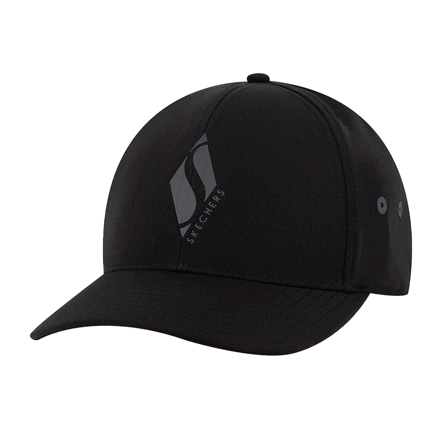 Black - Front - Skechers Mens Diamond Logo Baseball Cap