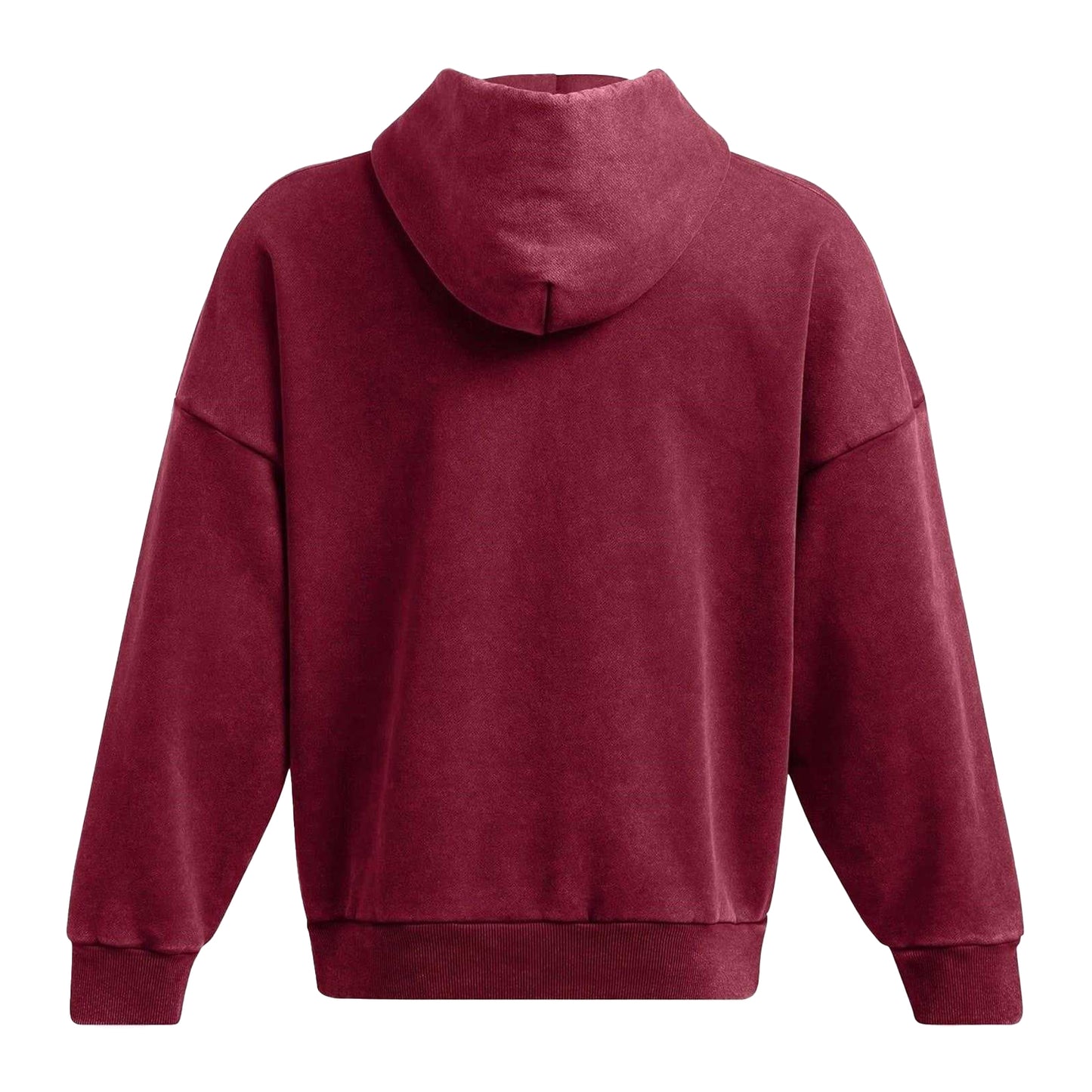 Red - Back - Under Armour Mens Relaxed Fit Drop Sleeve Hoodie