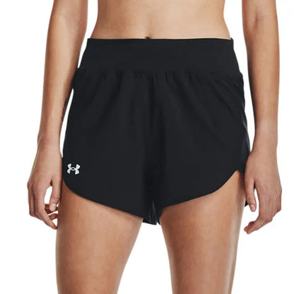 Black - Front - Under Armour Womens-Ladies Fly By Elite High Rise Shorts