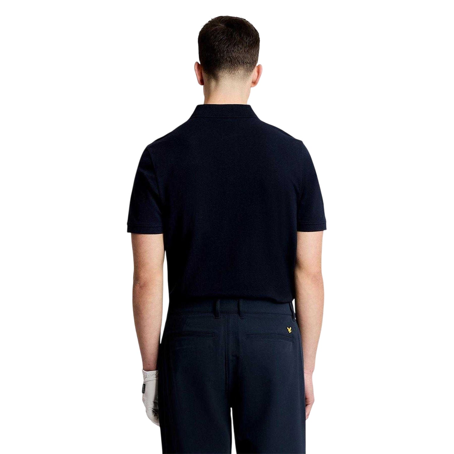 Dark Navy - Back - Lyle & Scott Mens Short-Sleeved Golf Polo Shirt