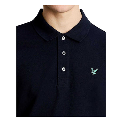 Dark Navy - Side - Lyle & Scott Mens Short-Sleeved Golf Polo Shirt