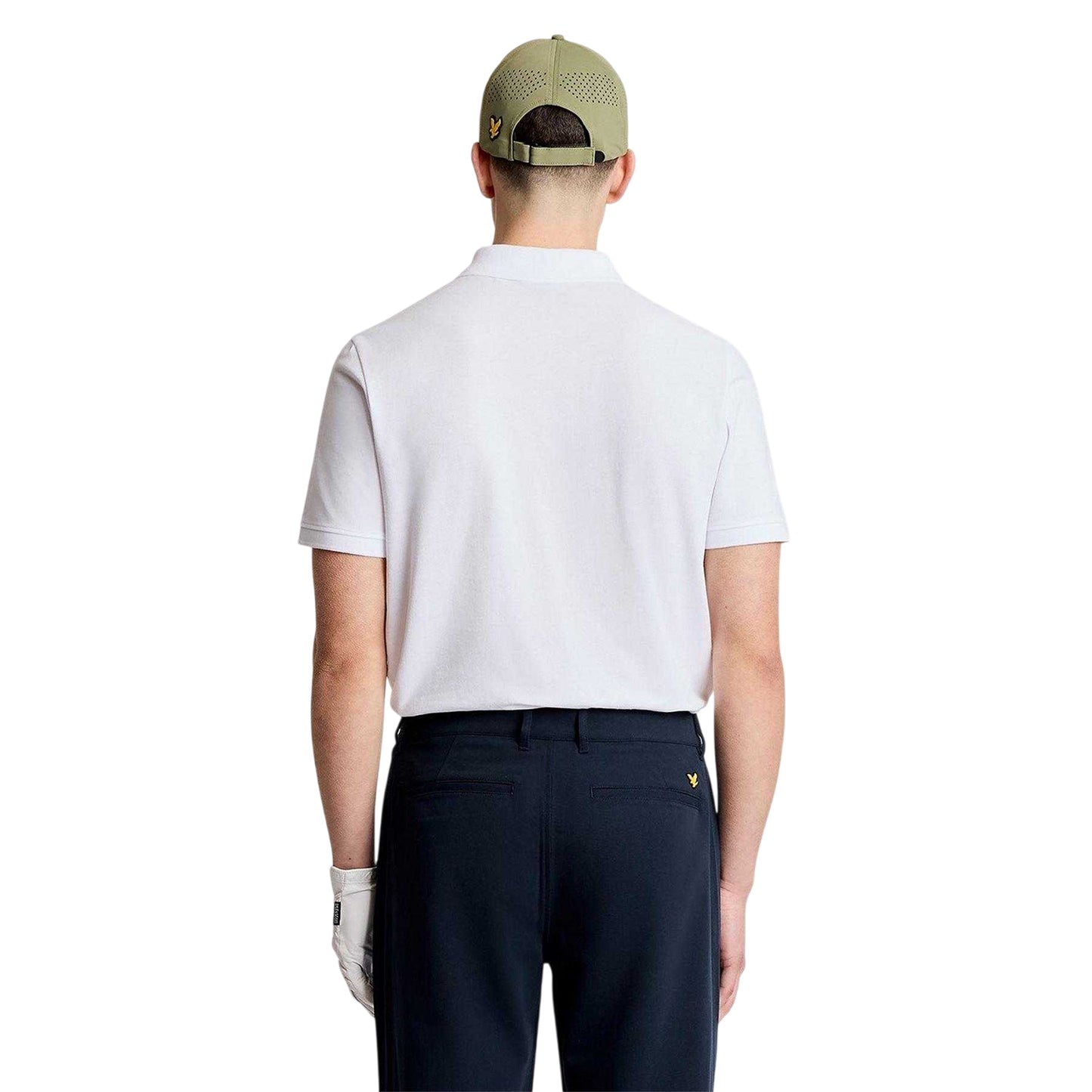 White - Back - Lyle & Scott Mens Short-Sleeved Golf Polo Shirt