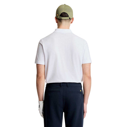 White - Back - Lyle & Scott Mens Short-Sleeved Golf Polo Shirt